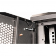 Шкаф 19" телекоммуникационный настенный, 6U 368x600х450 мм, дверь перфорация, черный